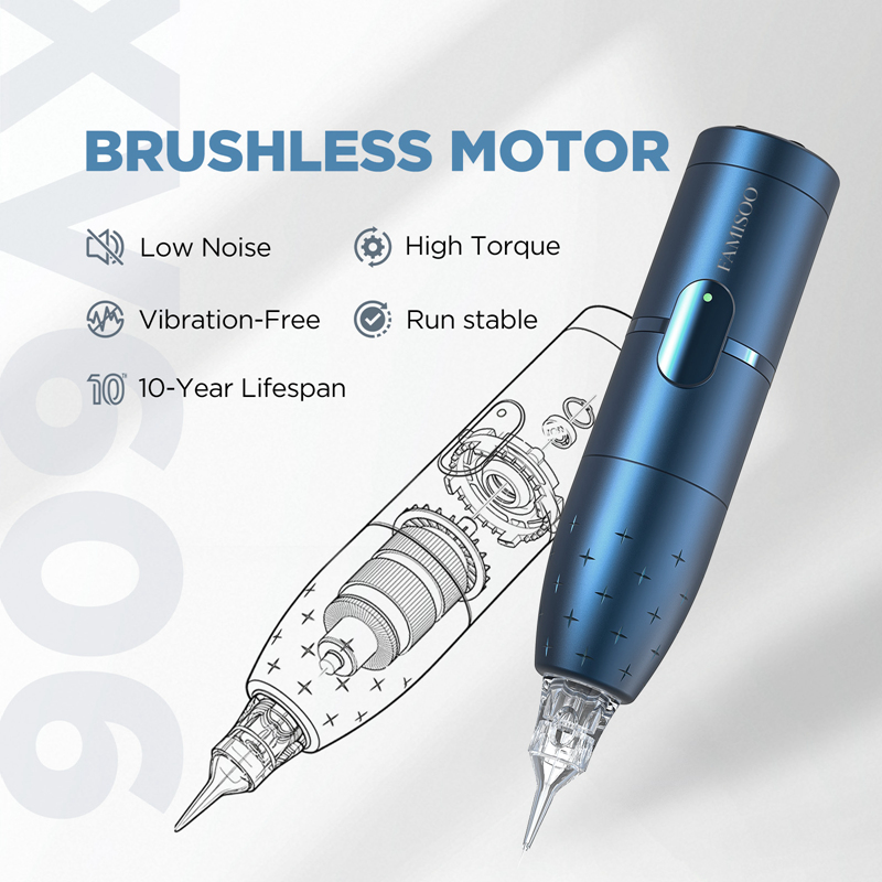 WARRIOR 3.5 Wireless Multi-Frequency Machine compatible with universal tattoo needle cartridges