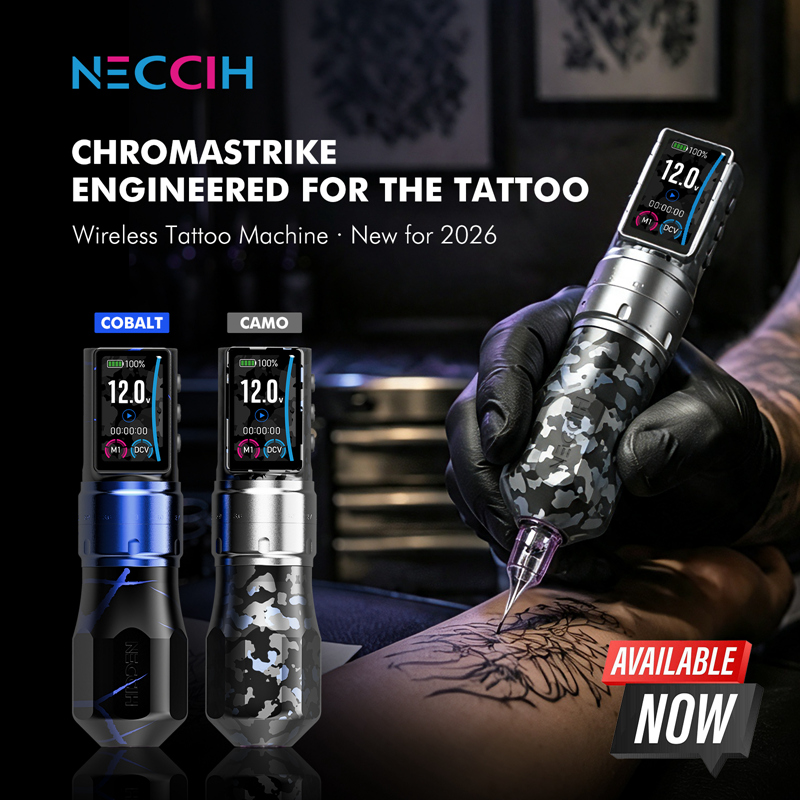 NECCIH ChromaStrike Wireless Tattoo Machine
